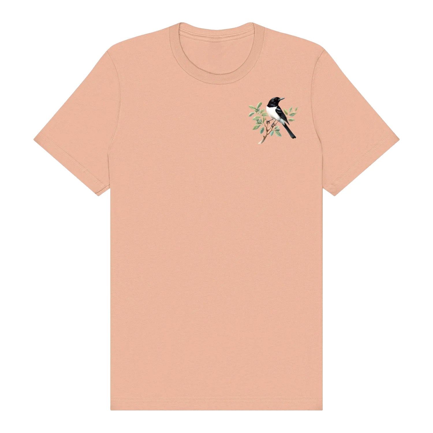 T-shirt common Bird graphic 0003 - Peach