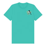 T-shirt common Bird graphic 0003 - Teal