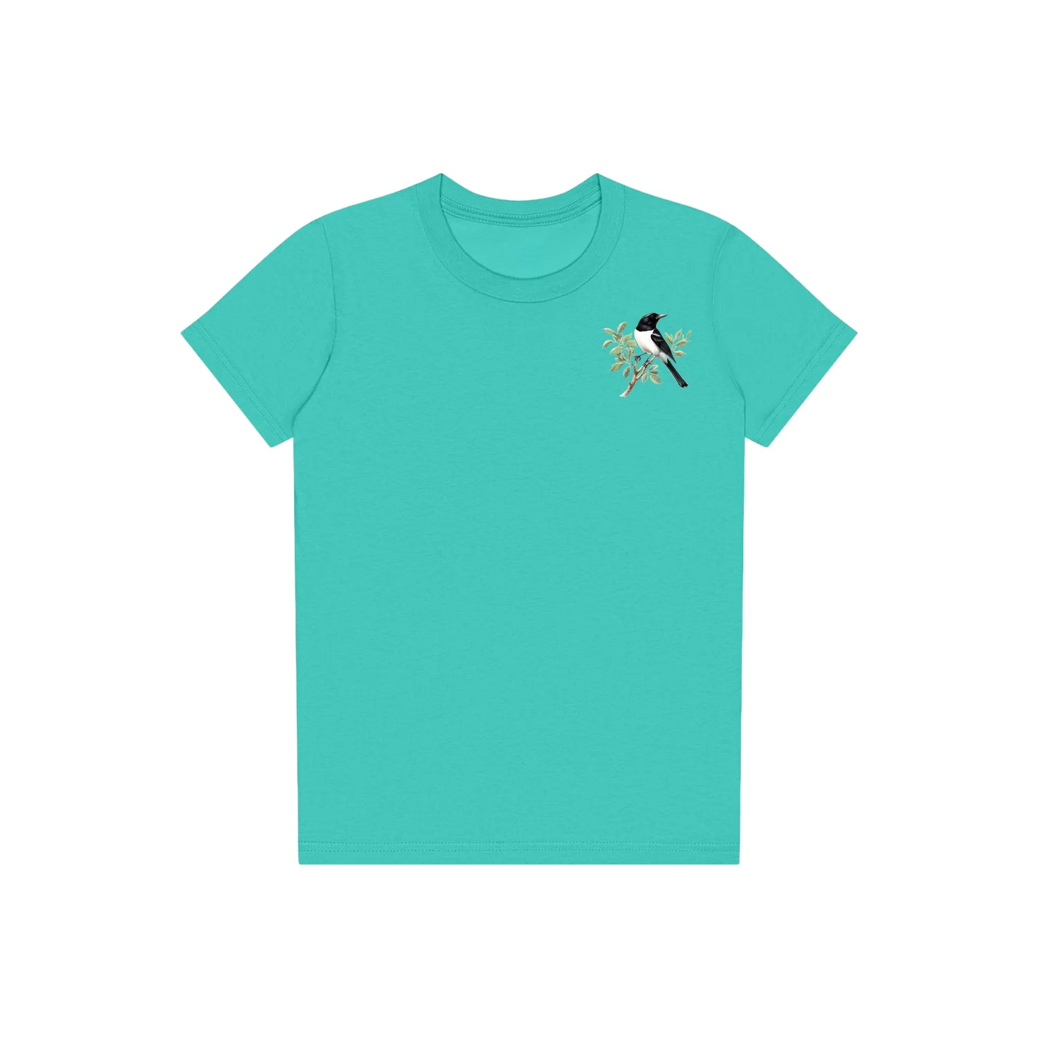 T-shirt common Bird graphic 0003 - Teal