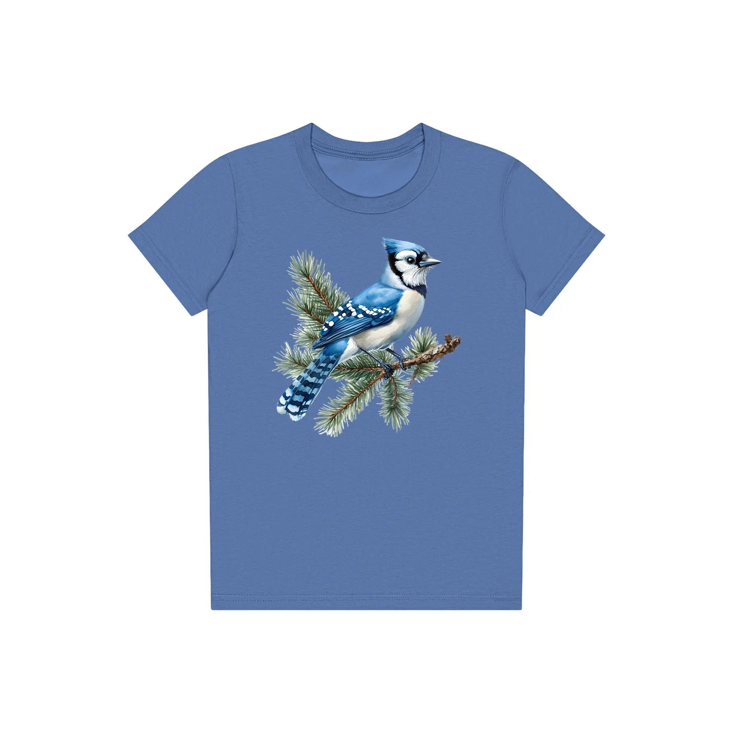 T-shirt common Bird graphic 0004 - Columbia Blue