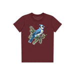 T-shirt common Bird graphic 0004 - Maroon