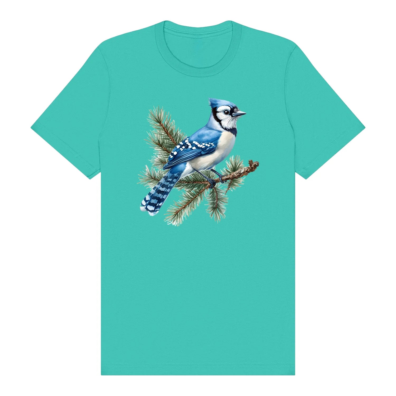 T-shirt common Bird graphic 0004 - Teal