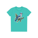 T-shirt common Bird graphic 0004 - Teal