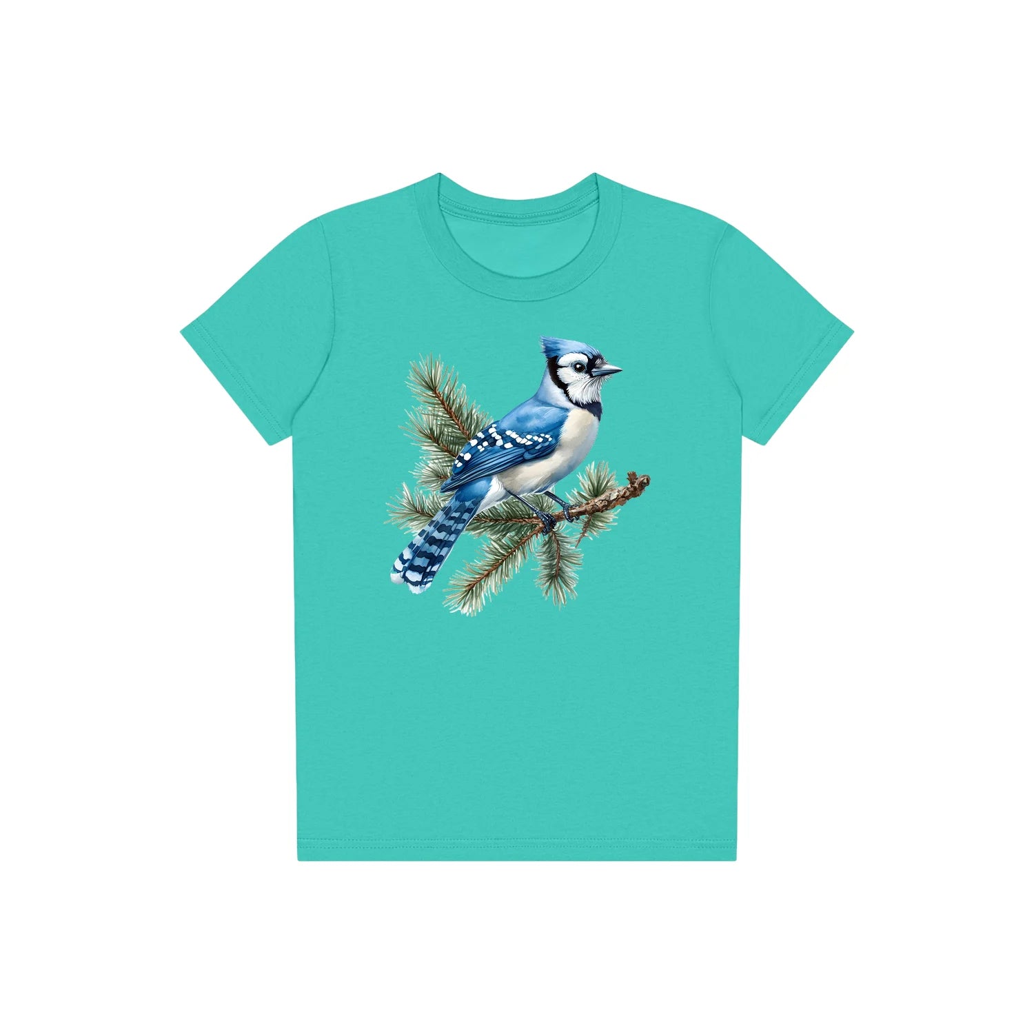 T-shirt common Bird graphic 0004 - Teal
