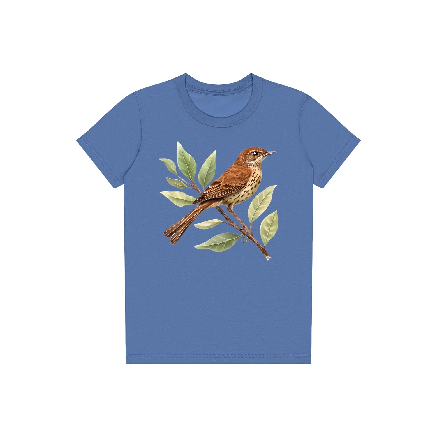 T-shirt common Bird graphic 0005 - Columbia Blue