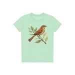 T-shirt common Bird graphic 0005 - Mint