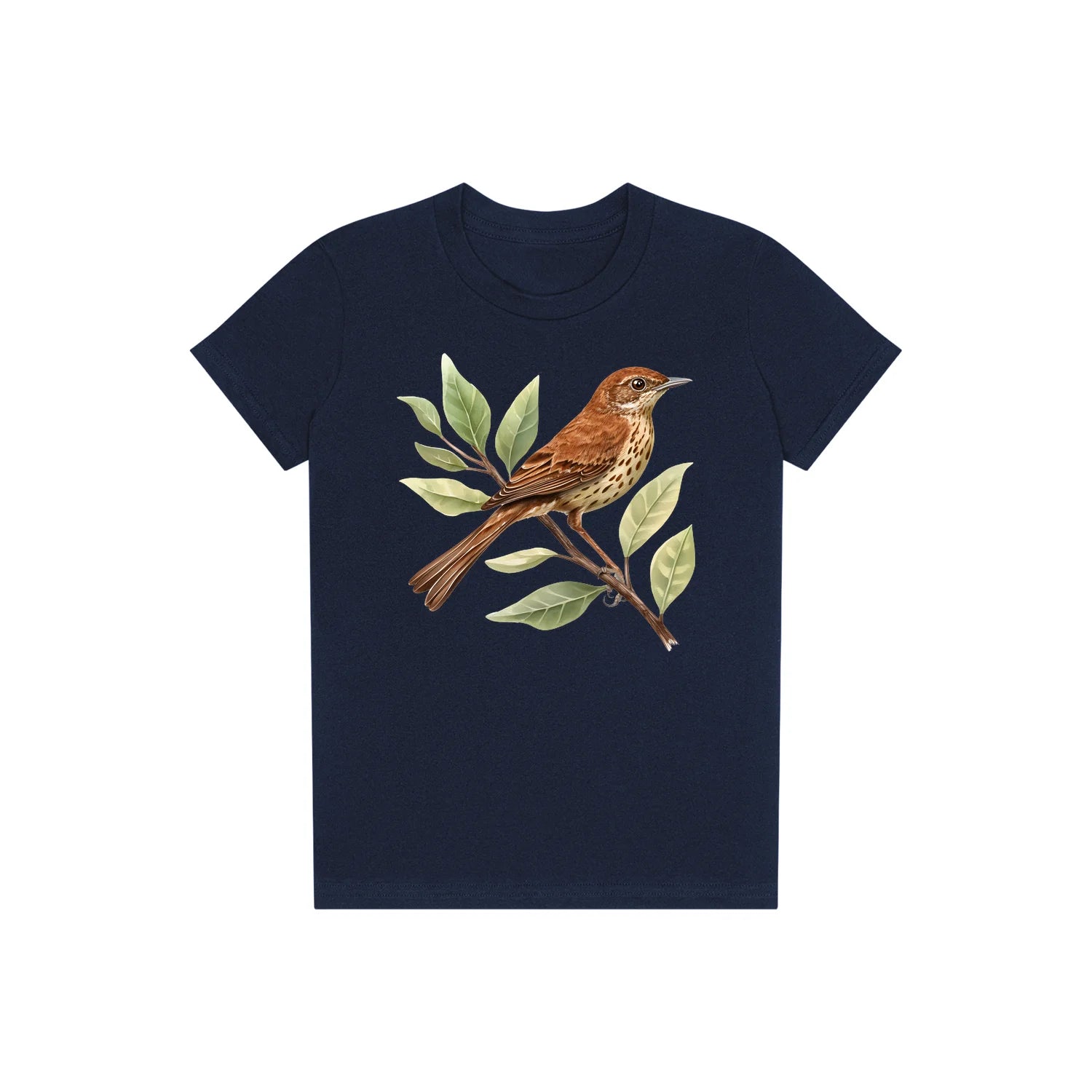 T-shirt common Bird graphic 0005 - Navy
