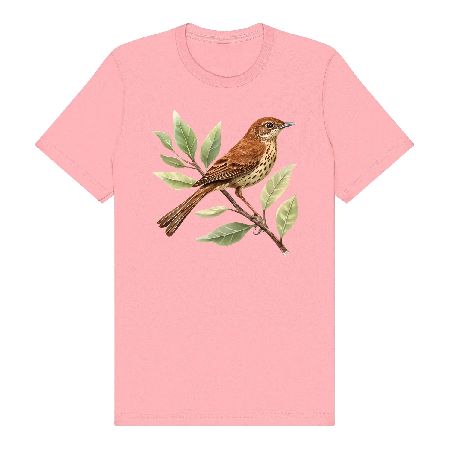 T-shirt common Bird graphic 0005 - Pink