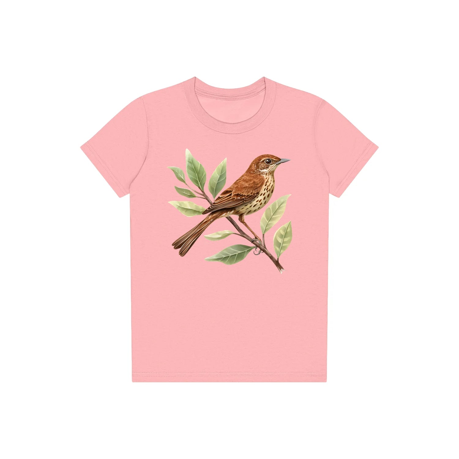 T-shirt common Bird graphic 0005 - Pink
