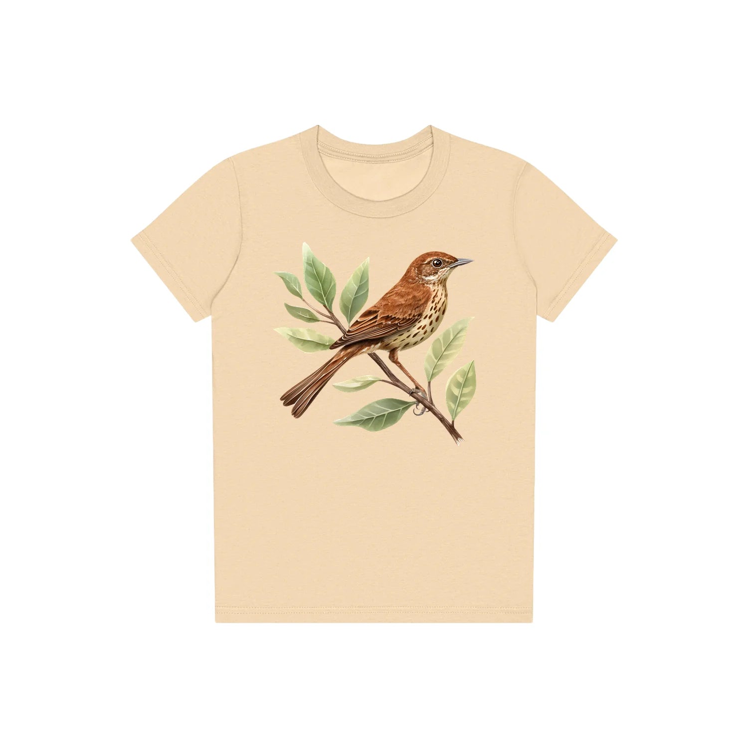 T-shirt common Bird graphic 0005 - Soft Cream
