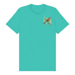 T-shirt common Bird graphic 0005 - Teal