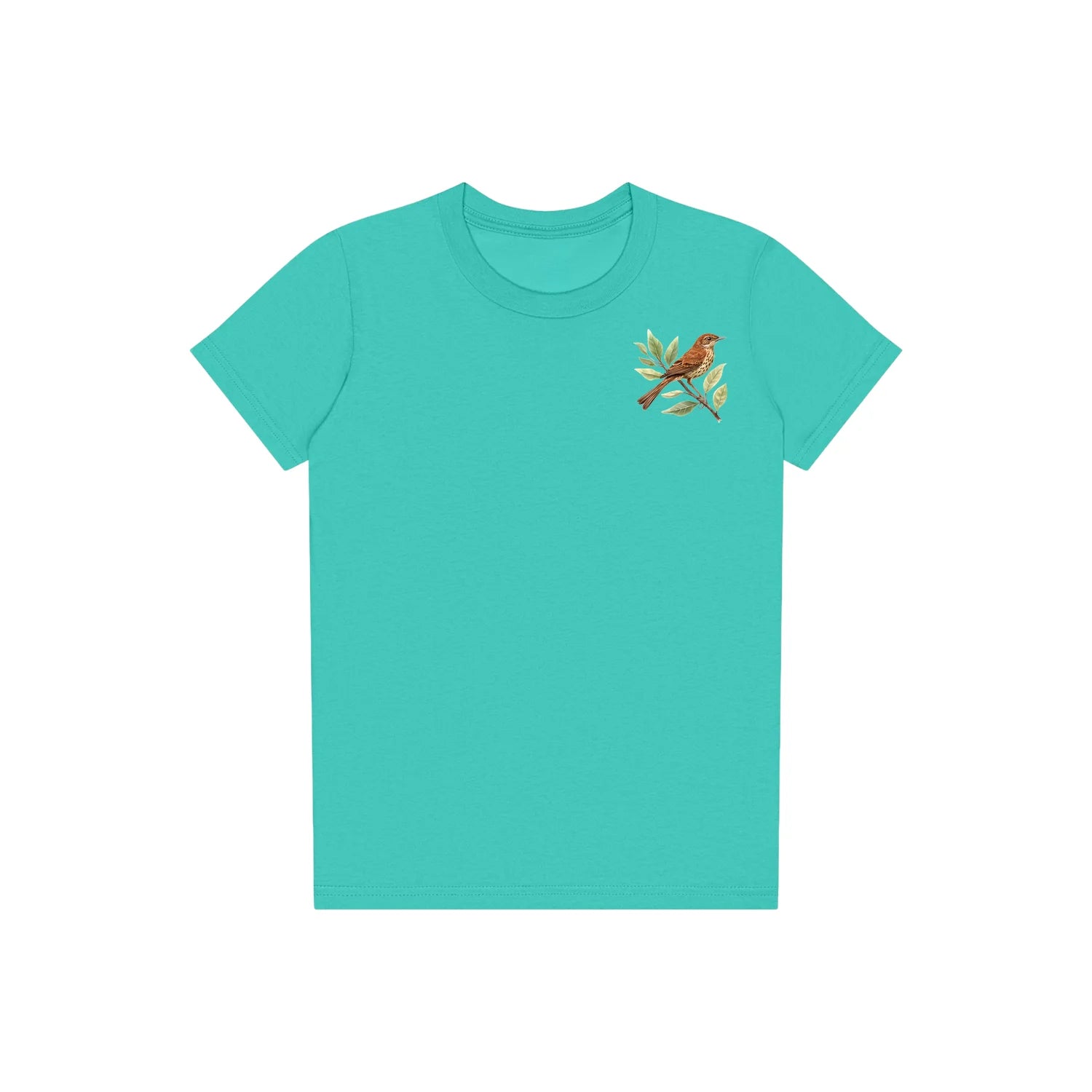 T-shirt common Bird graphic 0005 - Teal