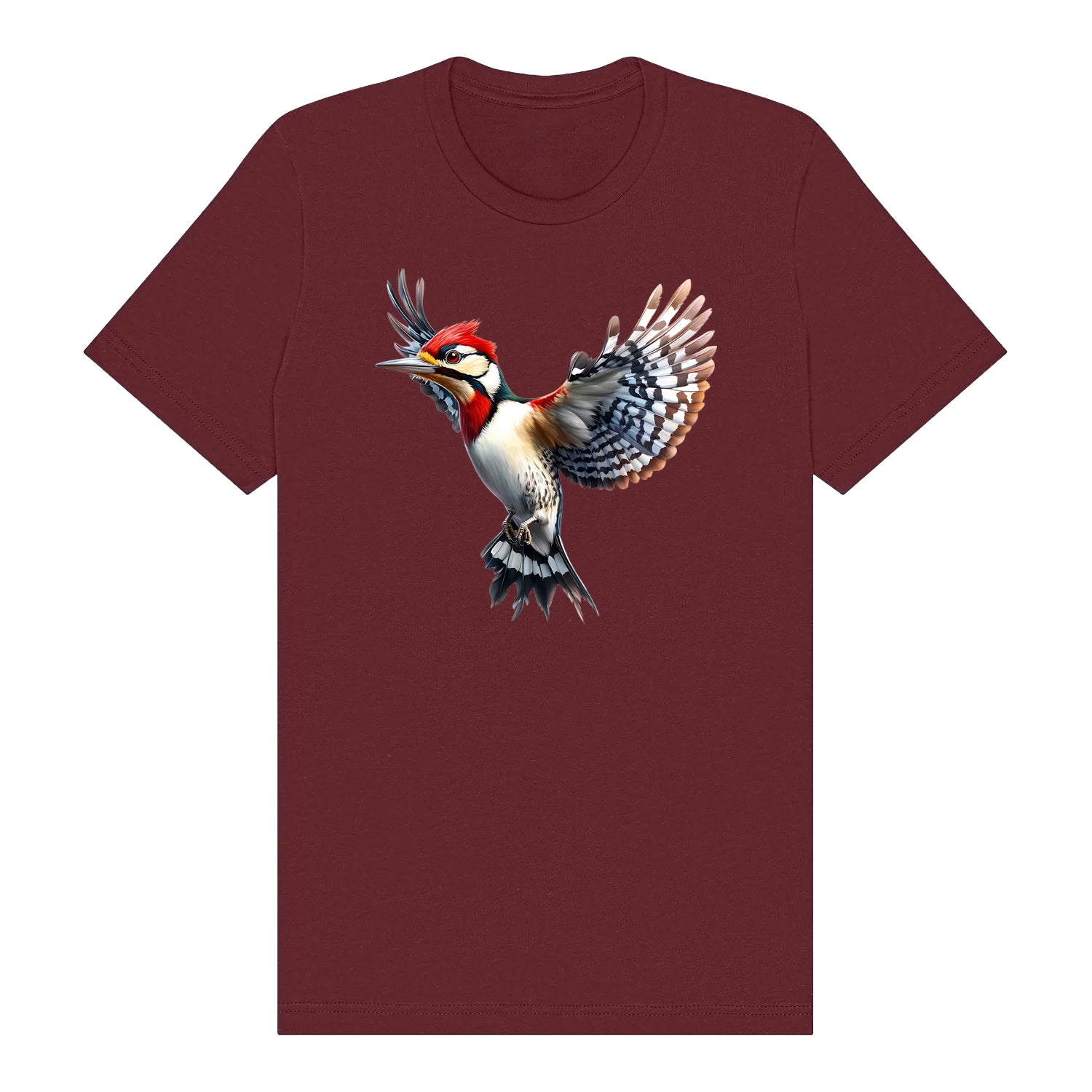 T-shirt common Bird graphic 0007 - Maroon