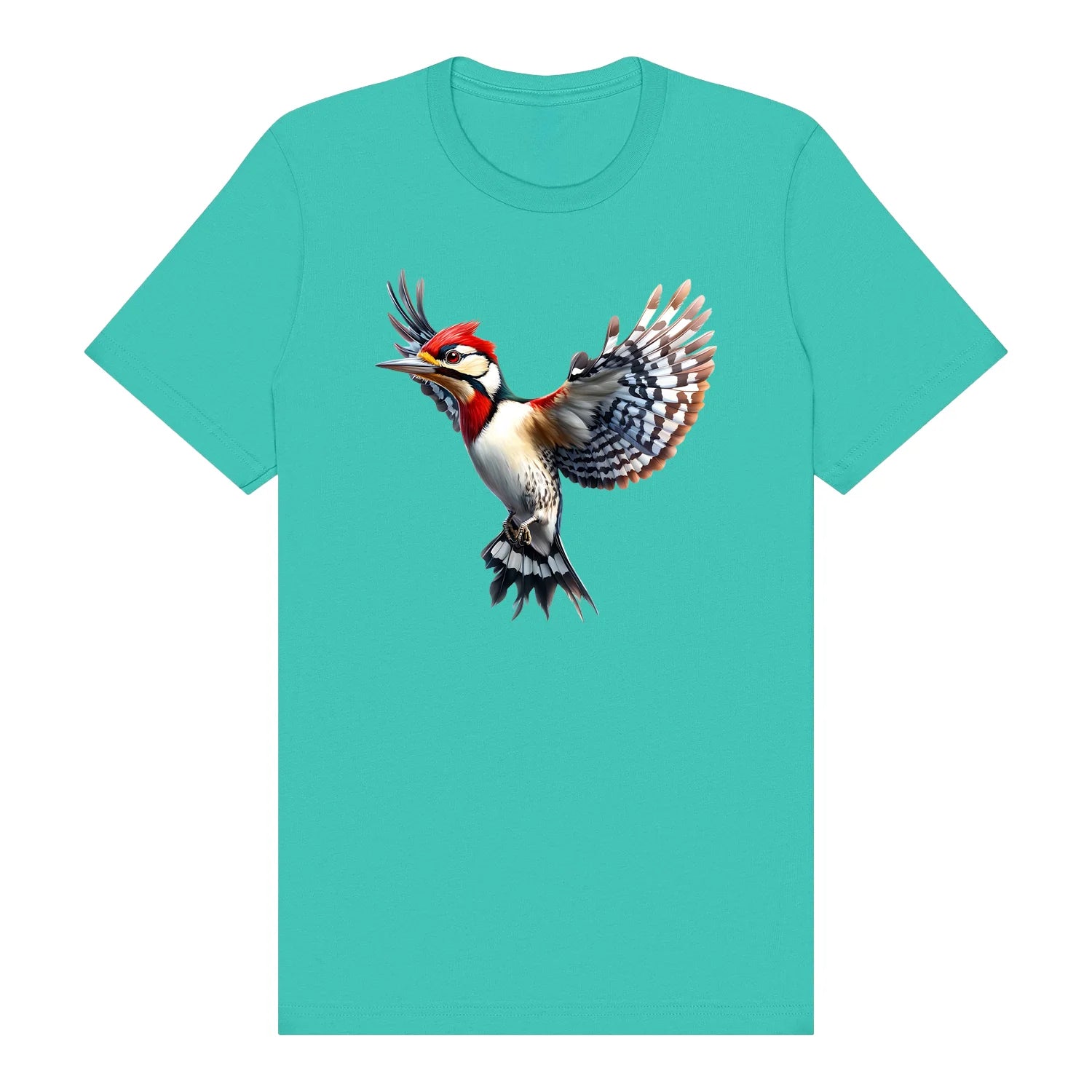 T-shirt common Bird graphic 0007 - Teal