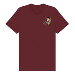 T-shirt common Bird graphic 0008 - Maroon