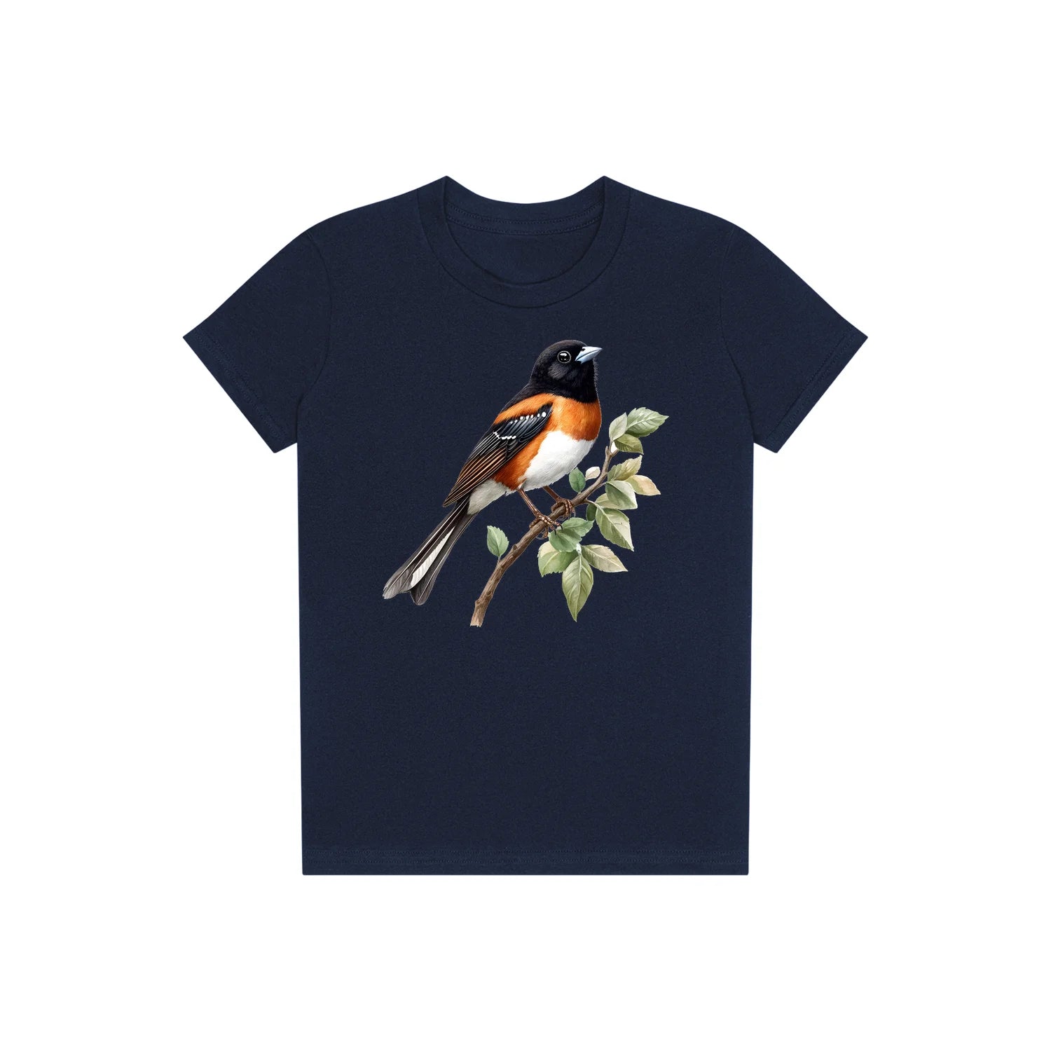 T-shirt common Bird graphic 0008 - Navy