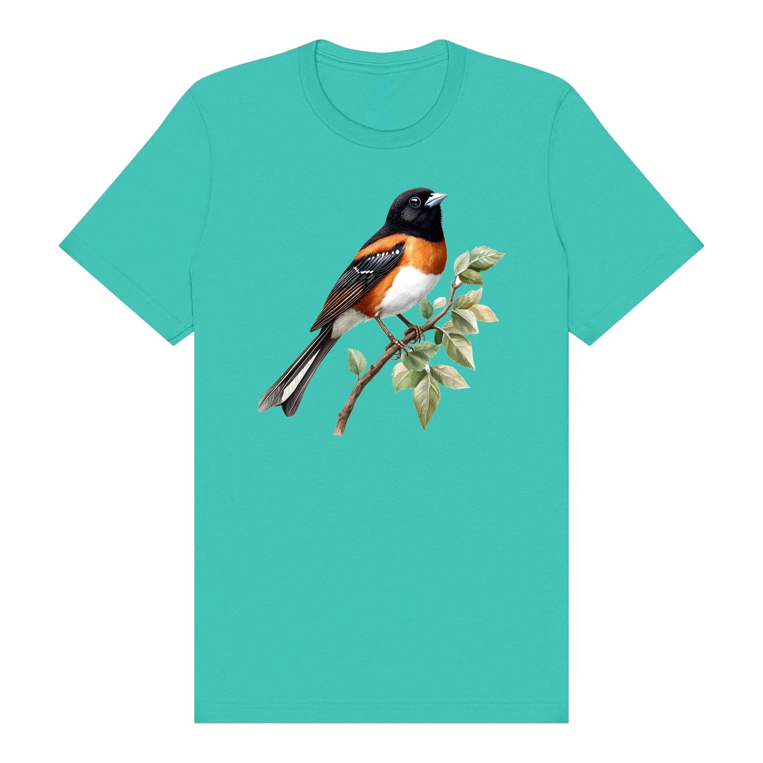 T-shirt common Bird graphic 0008 - Teal