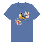 T-shirt common Bird graphic 0009 - Columbia Blue