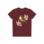 T-shirt common Bird graphic 0009 - Maroon