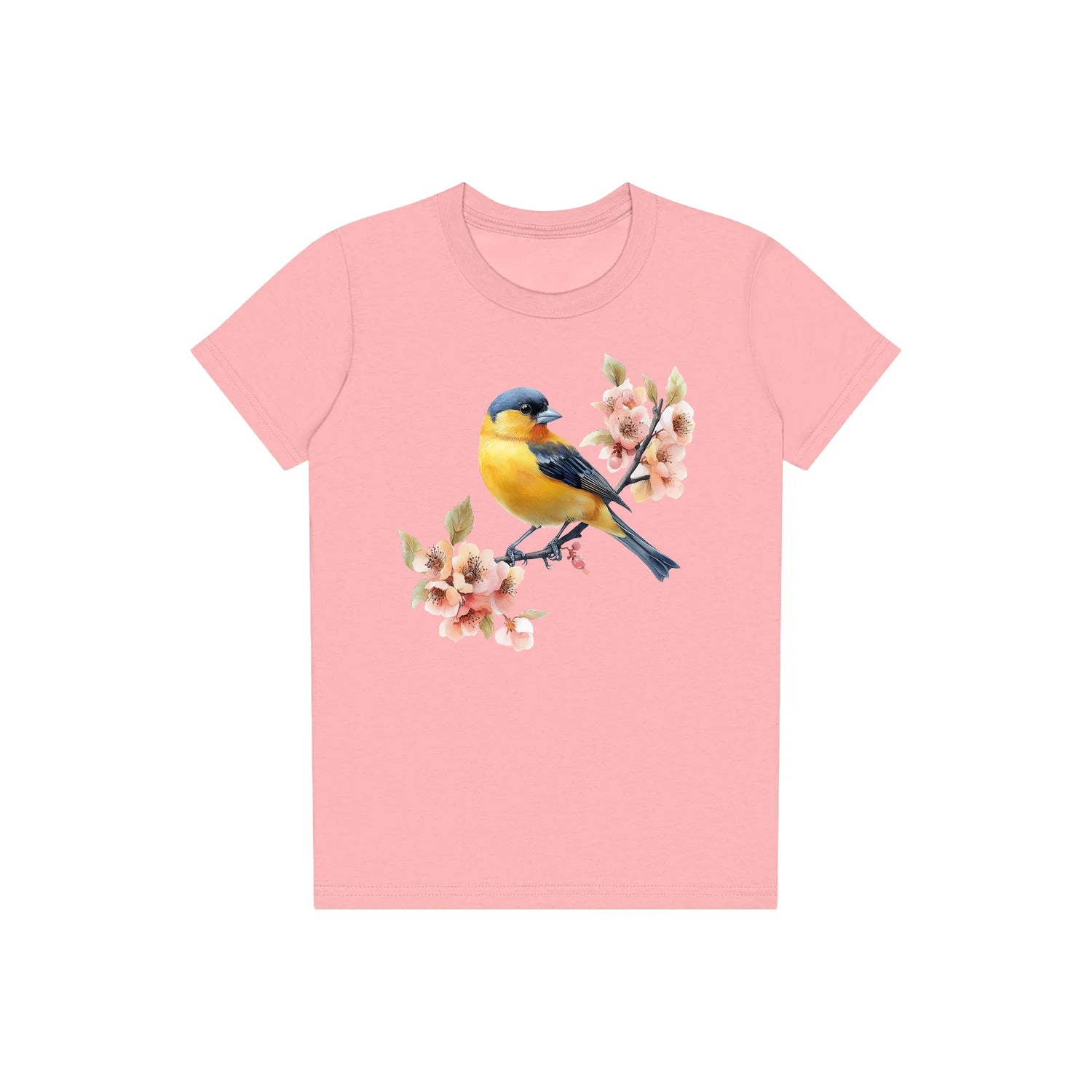 T-shirt common Bird graphic 0009 - Pink