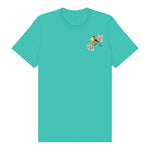 T-shirt common Bird graphic 0009 - Teal