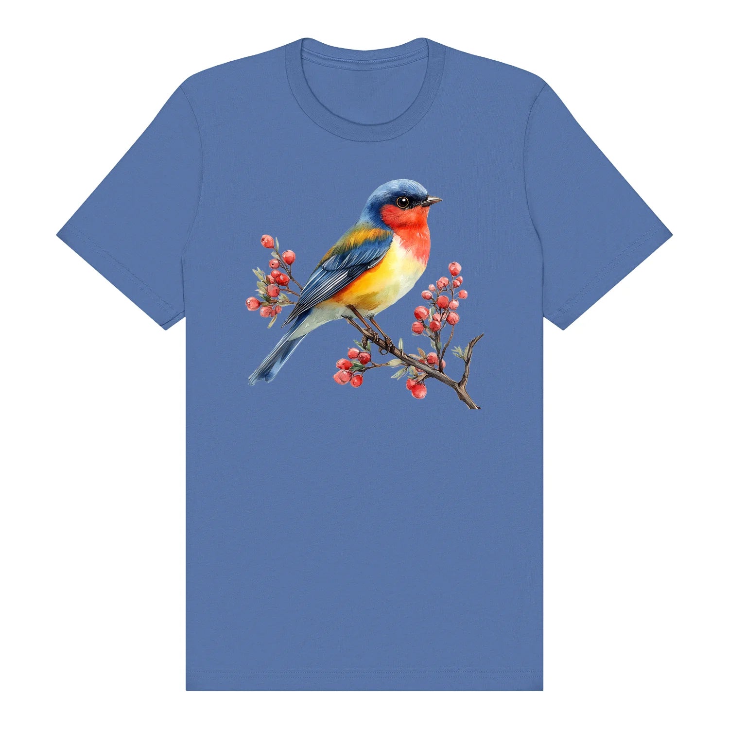 T-shirt common Bird graphic 0010 - Columbia Blue