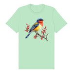 T-shirt common Bird graphic 0010 - Mint