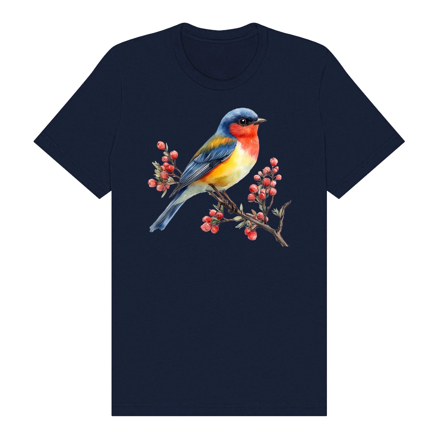 T-shirt common Bird graphic 0010 - Navy