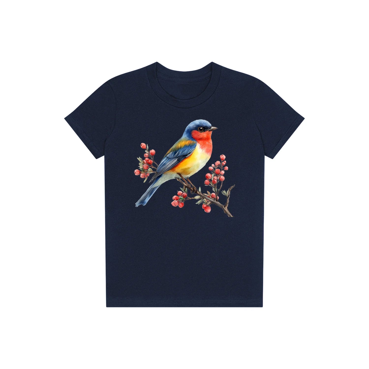 T-shirt common Bird graphic 0010 - Navy