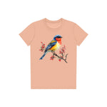 T-shirt common Bird graphic 0010 - Peach