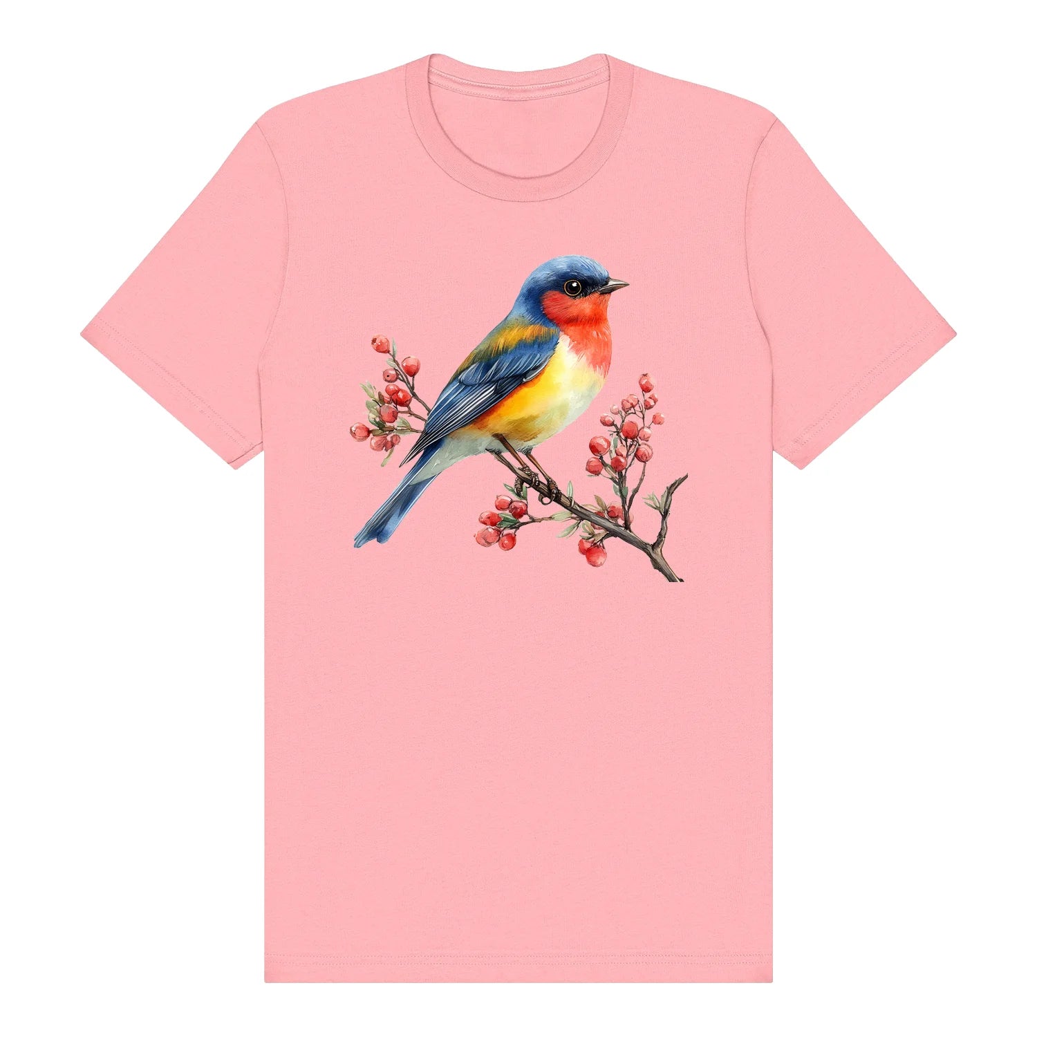 T-shirt common Bird graphic 0010 - Pink