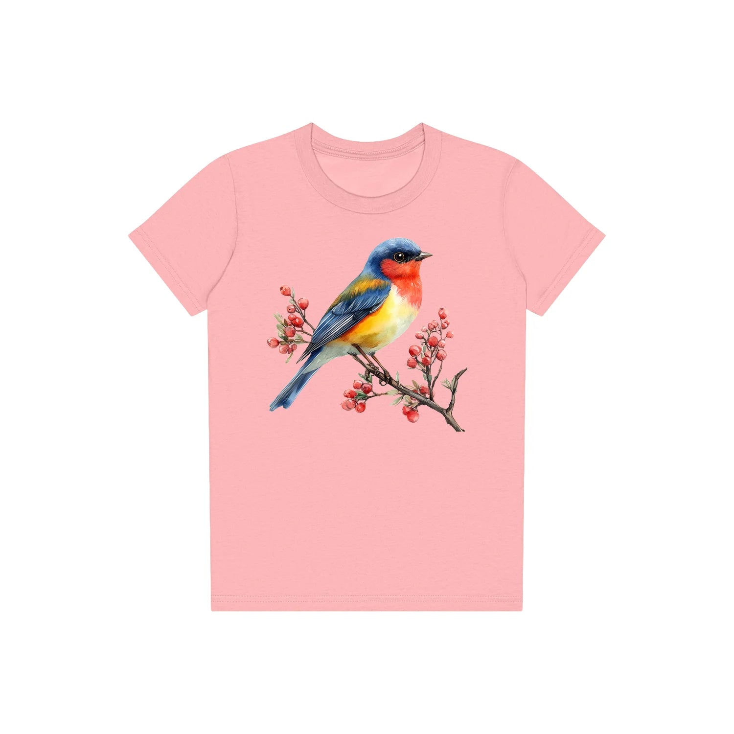 T-shirt common Bird graphic 0010 - Pink