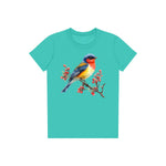 T-shirt common Bird graphic 0010 - Teal