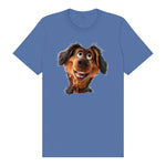 T-shirt Dog graphic 0001 - Columbia Blue