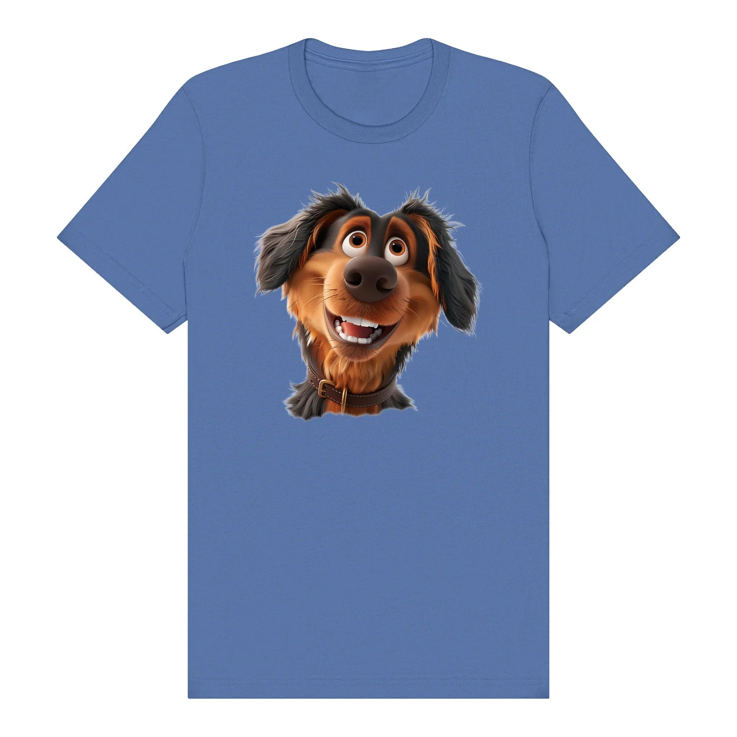 T-shirt Dog graphic 0001 - Columbia Blue