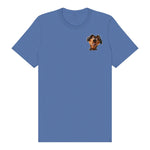 T-shirt Dog graphic 0001 - Columbia Blue