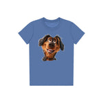 T-shirt Dog graphic 0001 - Columbia Blue