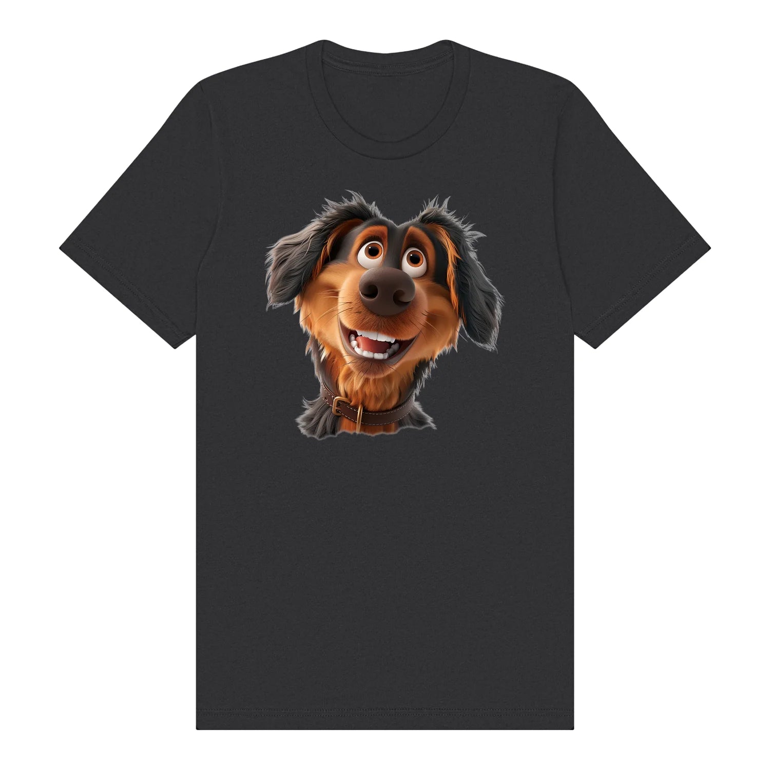 T-shirt Dog graphic 0001 - Dark Grey