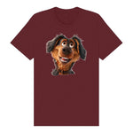 T-shirt Dog graphic 0001 - Maroon