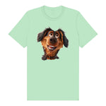 T-shirt Dog graphic 0001 - Mint