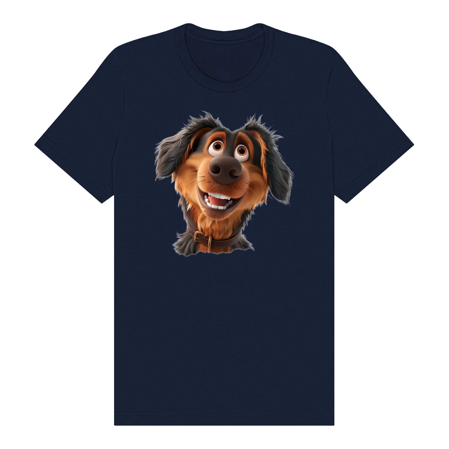 T-shirt Dog graphic 0001 - Navy