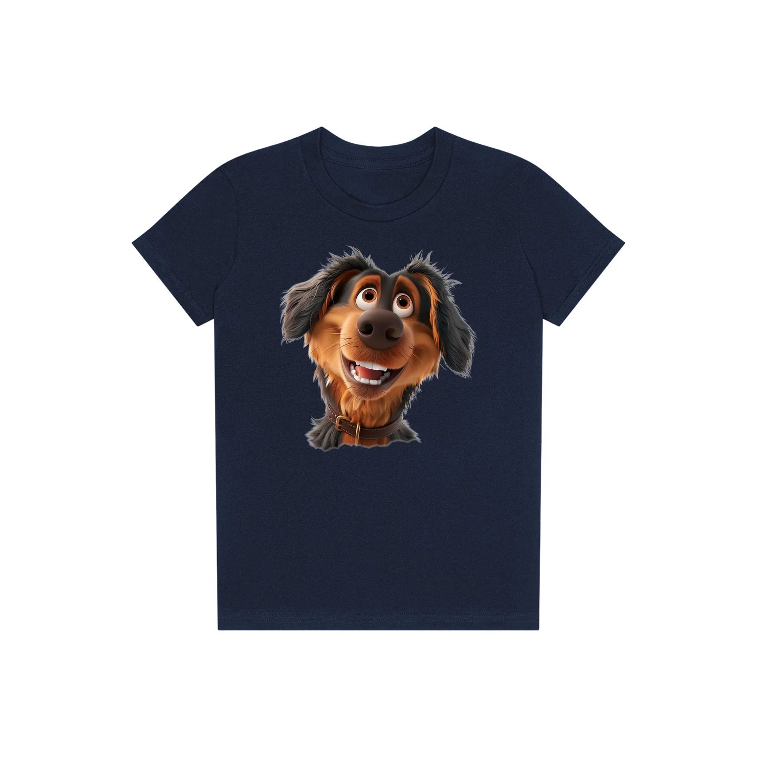T-shirt Dog graphic 0001 - Navy