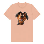 T-shirt Dog graphic 0001 - Peach