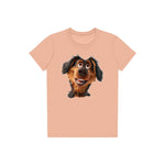 T-shirt Dog graphic 0001 - Peach