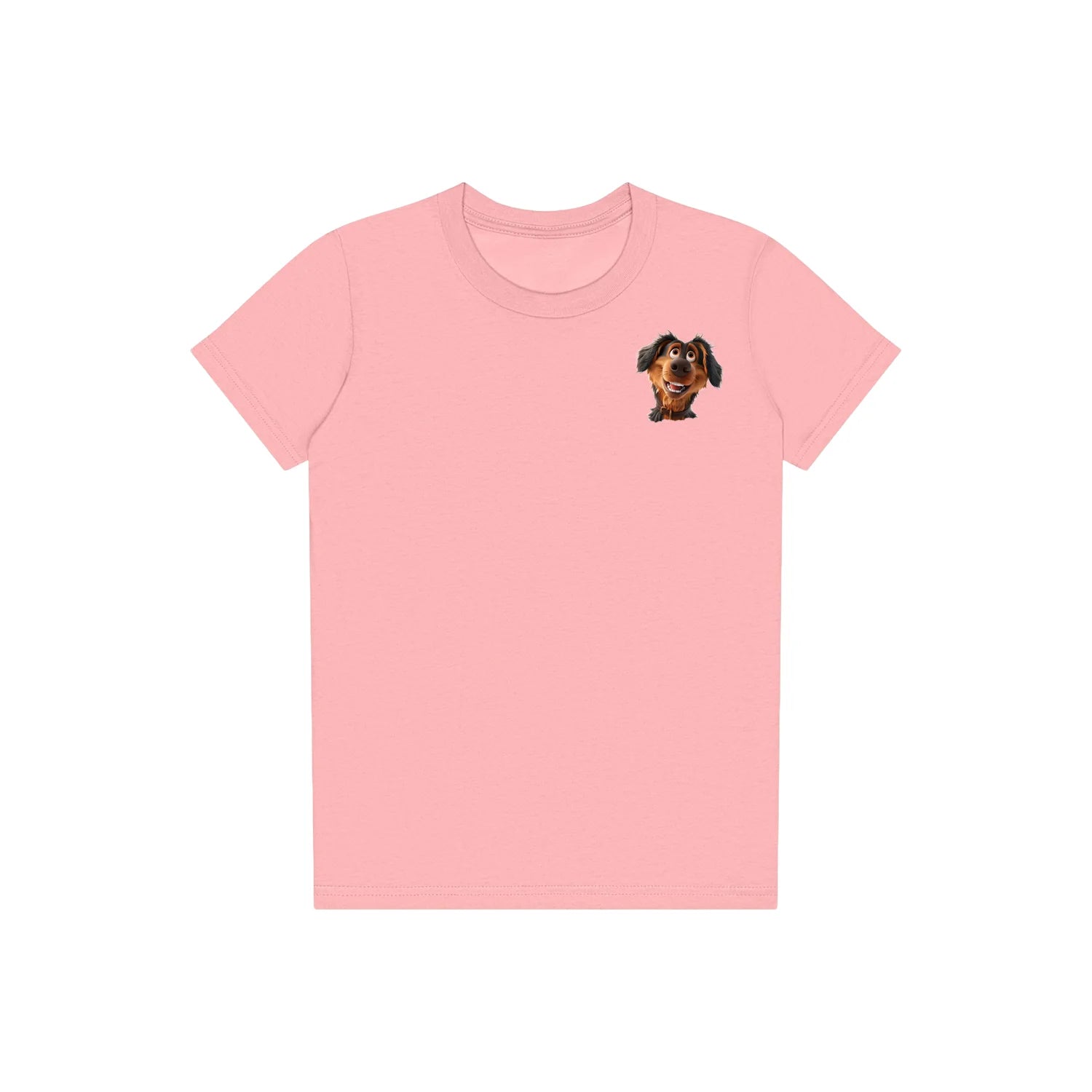 T-shirt Dog graphic 0001 - Pink
