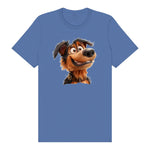 T-shirt Dog graphic 0002 - Columbia Blue