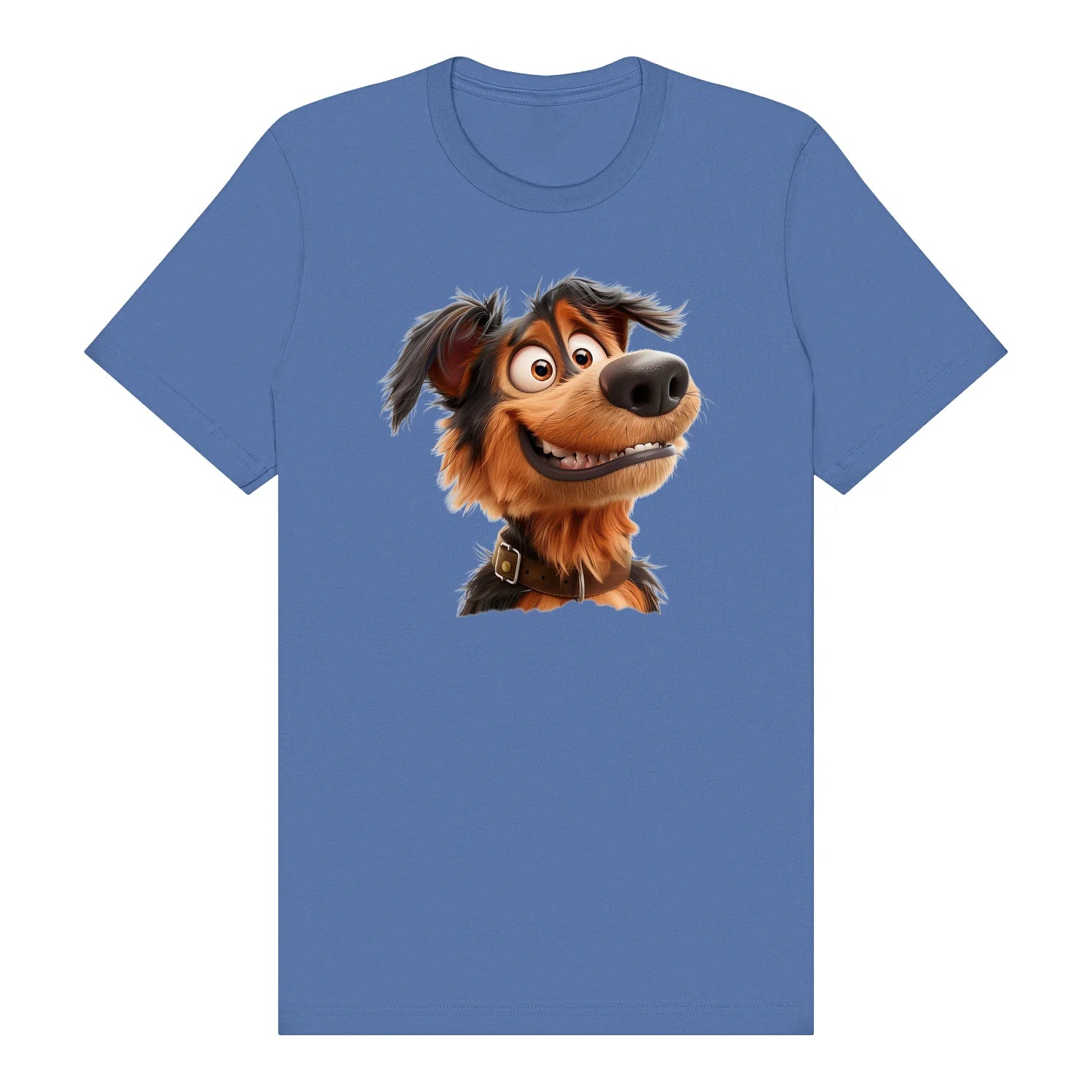 T-shirt Dog graphic 0002 - Columbia Blue