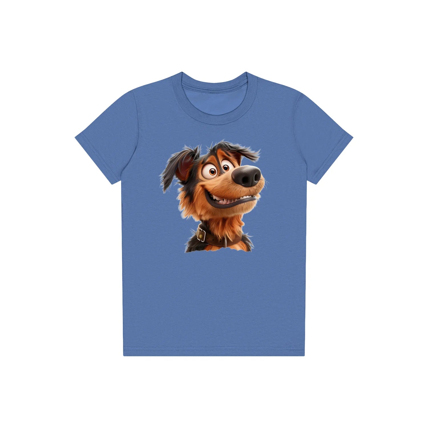 T-shirt Dog graphic 0002 - Columbia Blue