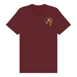 T-shirt Dog graphic 0002 - Maroon