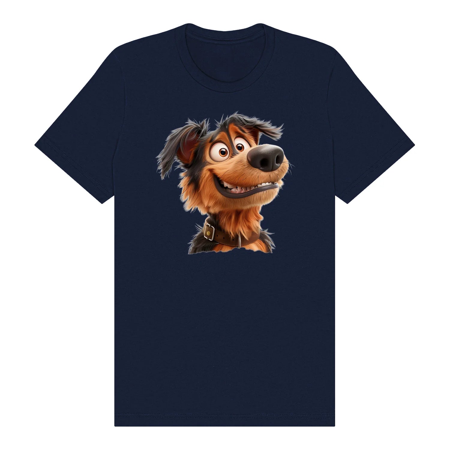 T-shirt Dog graphic 0002 - Navy